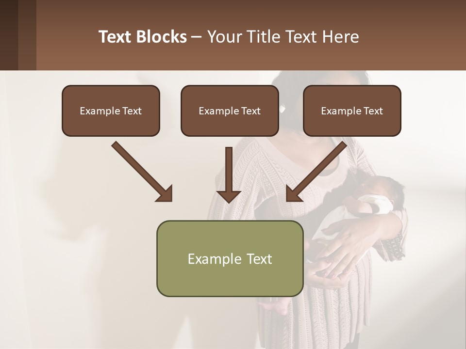African American Serious Motherhood PowerPoint Template