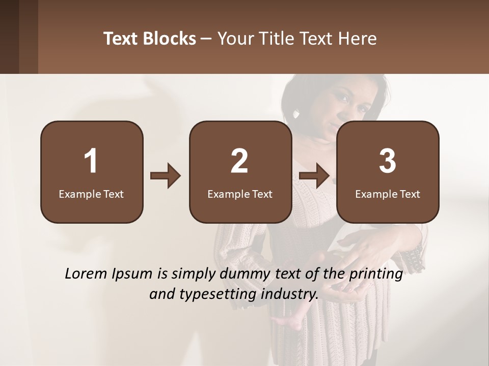 African American Serious Motherhood PowerPoint Template