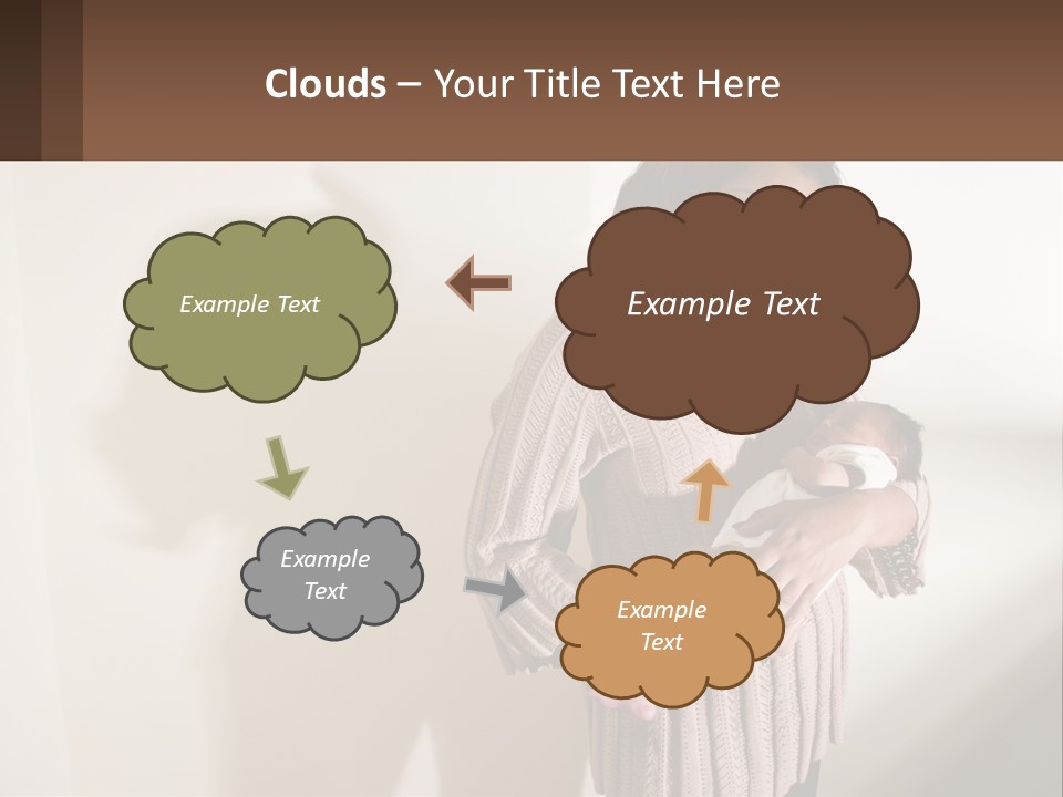 African American Serious Motherhood PowerPoint Template