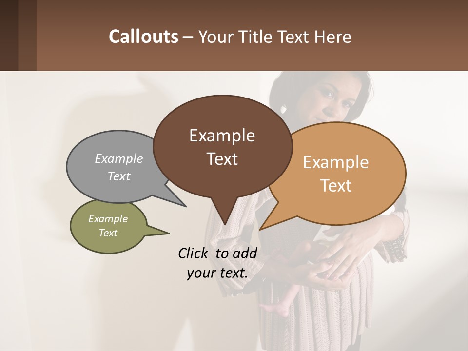 African American Serious Motherhood PowerPoint Template