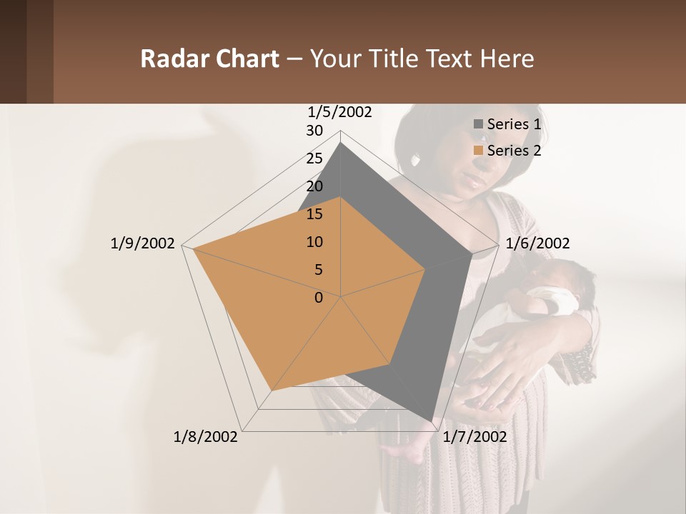 African American Serious Motherhood PowerPoint Template