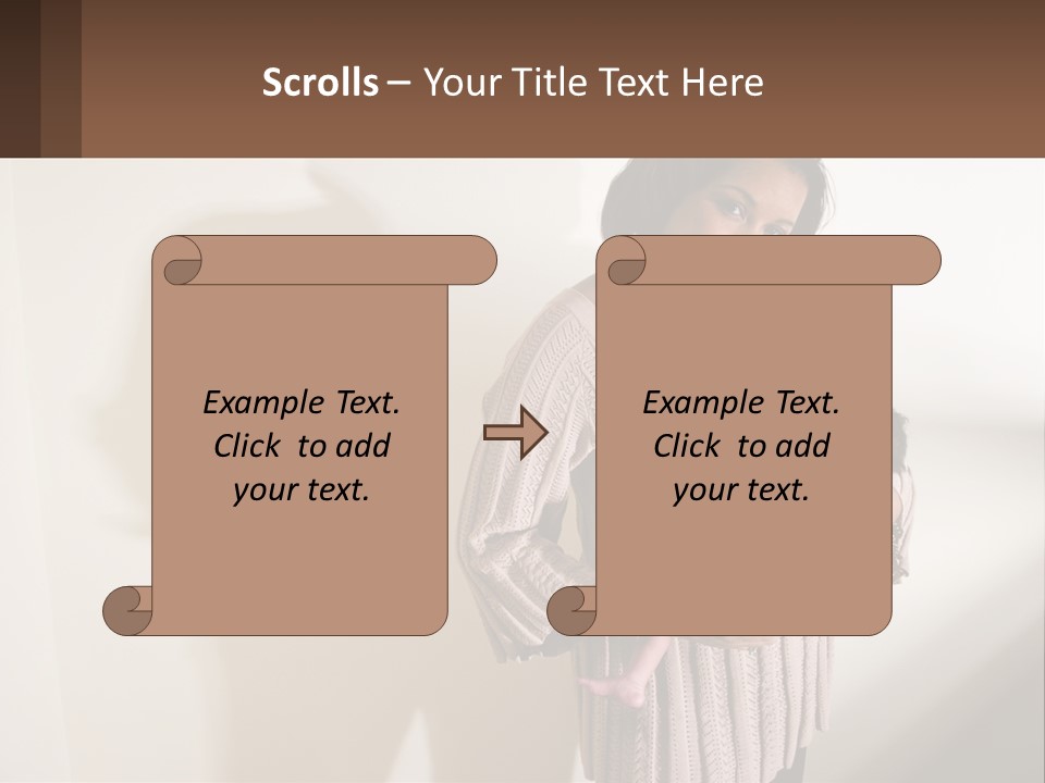 African American Serious Motherhood PowerPoint Template