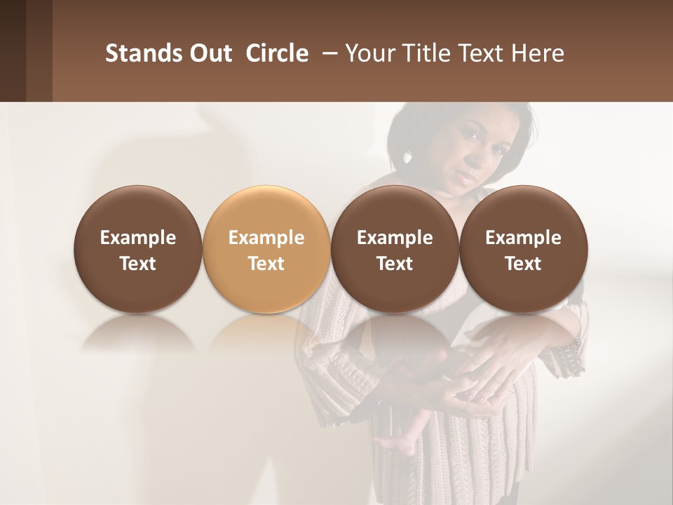 African American Serious Motherhood PowerPoint Template