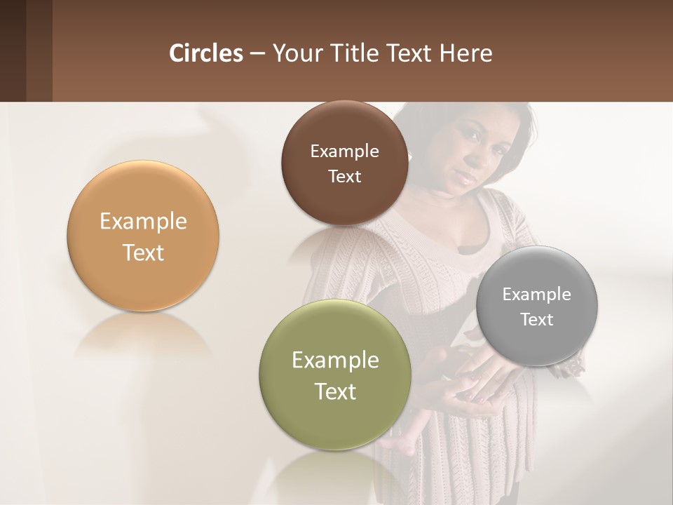 African American Serious Motherhood PowerPoint Template