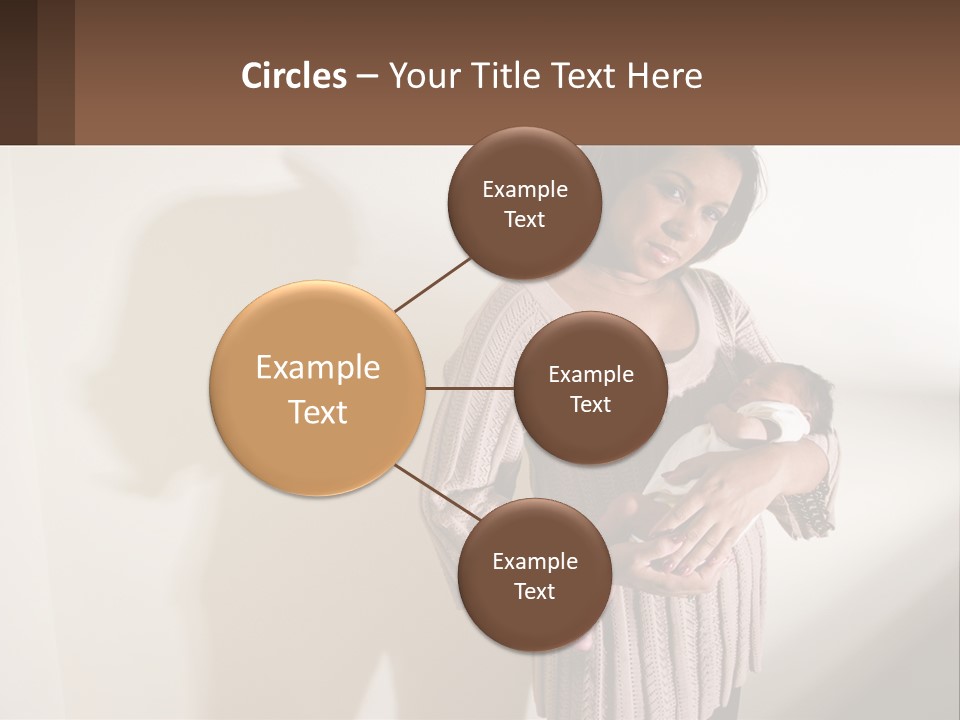 African American Serious Motherhood PowerPoint Template