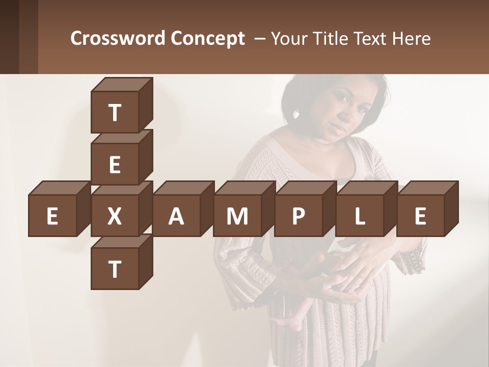 African American Serious Motherhood PowerPoint Template