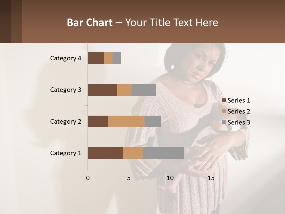 African American Serious Motherhood PowerPoint Template