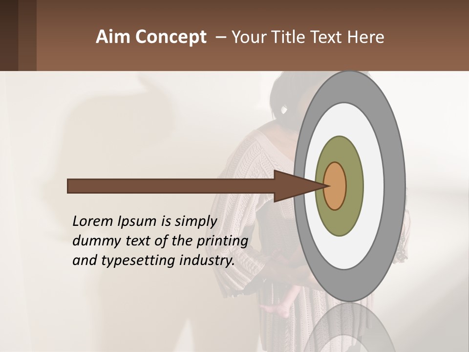 African American Serious Motherhood PowerPoint Template