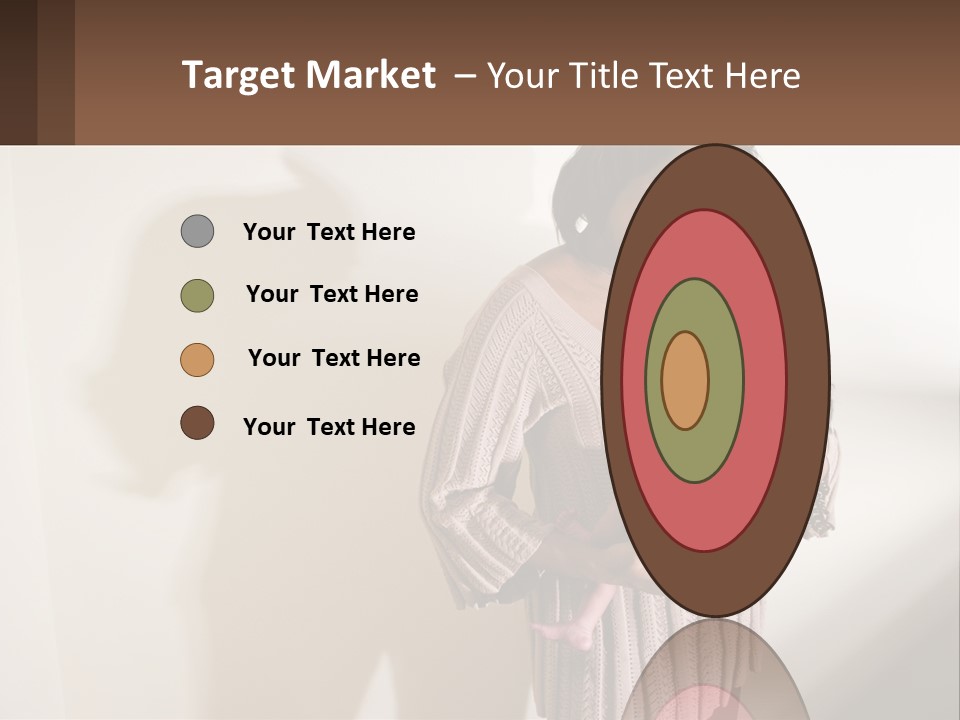 African American Serious Motherhood PowerPoint Template