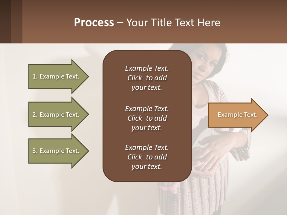 African American Serious Motherhood PowerPoint Template