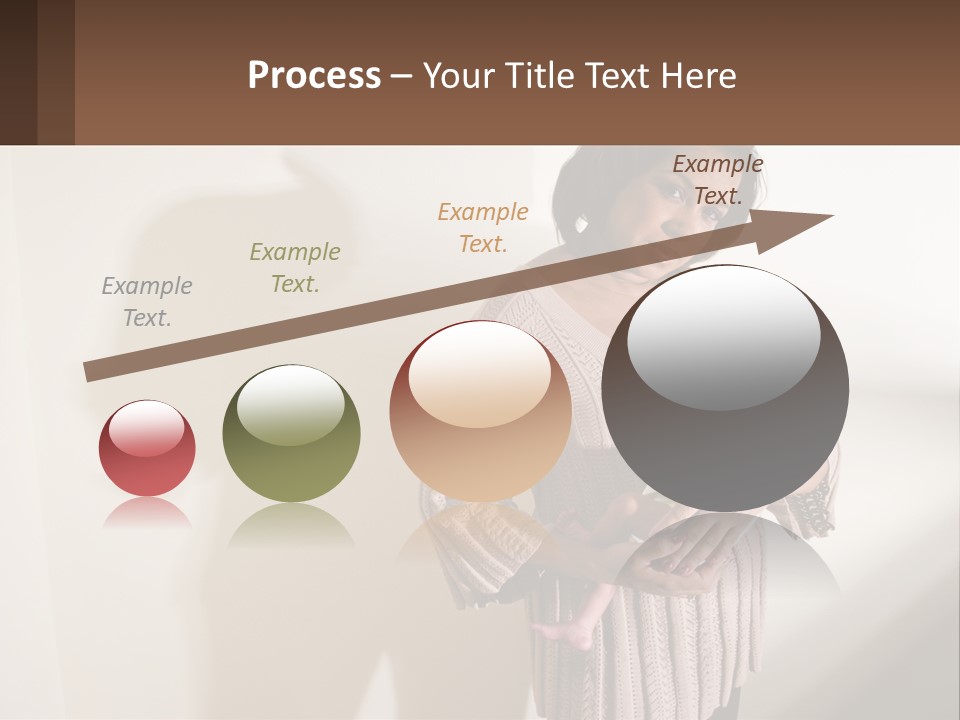 African American Serious Motherhood PowerPoint Template