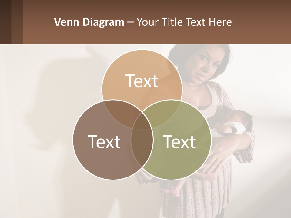 African American Serious Motherhood PowerPoint Template