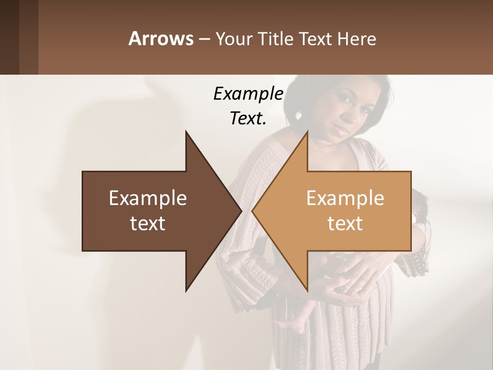 African American Serious Motherhood PowerPoint Template