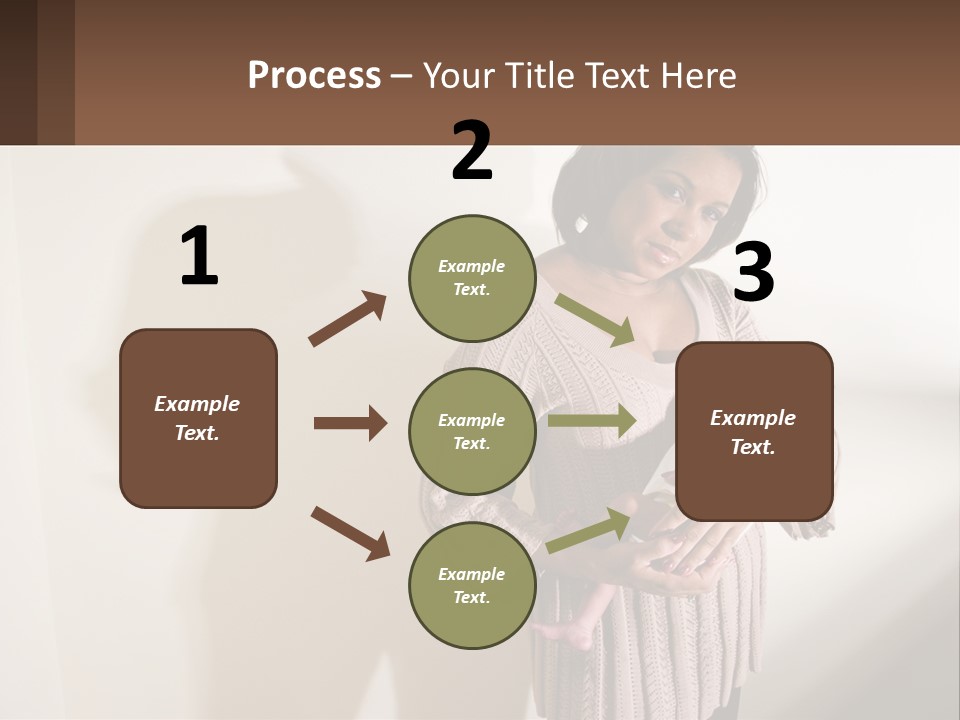 African American Serious Motherhood PowerPoint Template