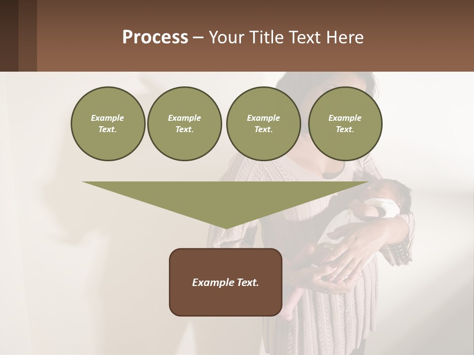 African American Serious Motherhood PowerPoint Template