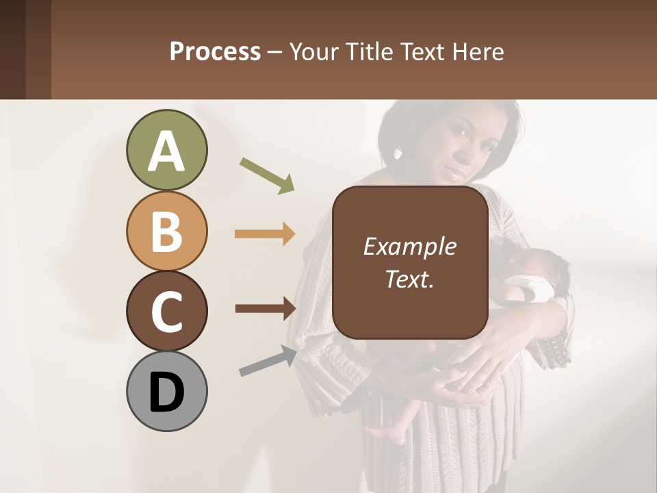 African American Serious Motherhood PowerPoint Template