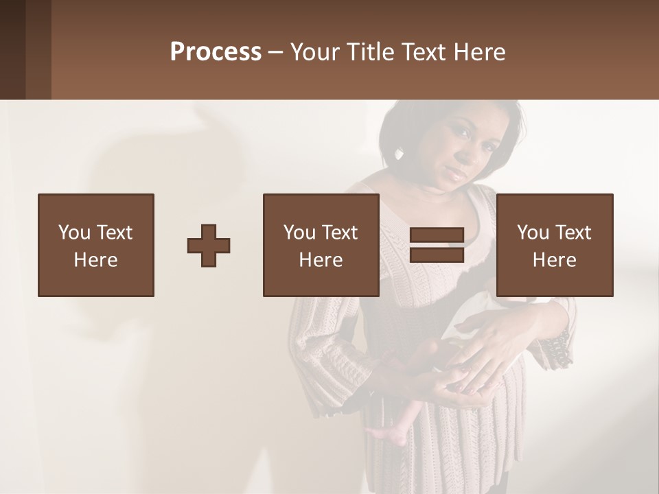 African American Serious Motherhood PowerPoint Template
