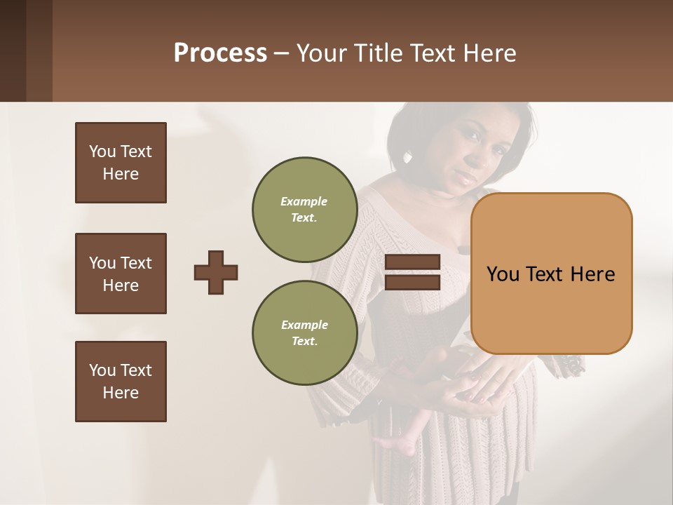 African American Serious Motherhood PowerPoint Template