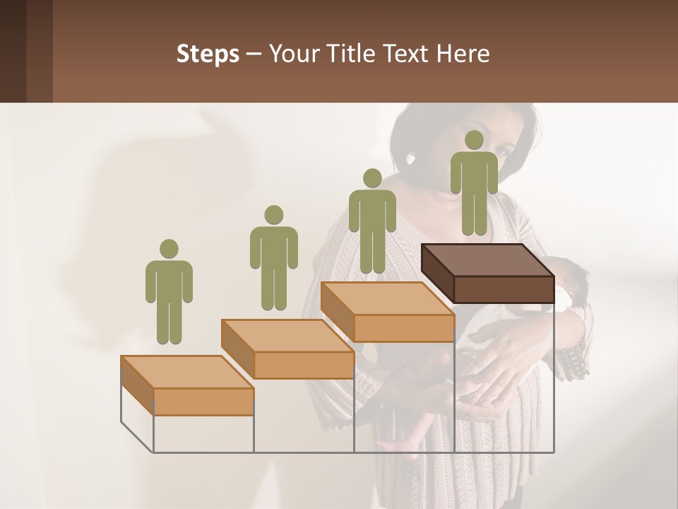 African American Serious Motherhood PowerPoint Template