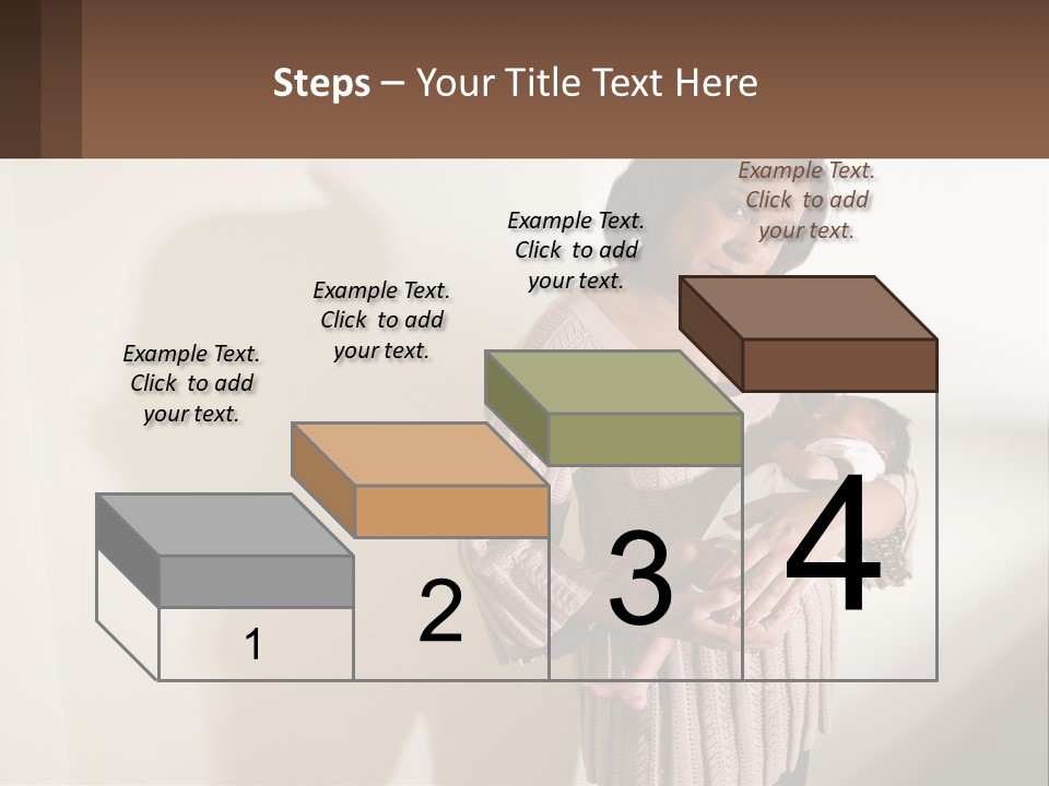 African American Serious Motherhood PowerPoint Template