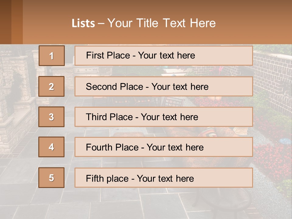 Wood Nature Sit PowerPoint Template