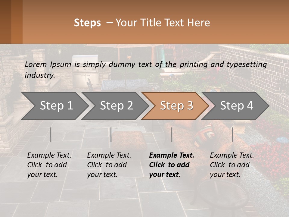 Wood Nature Sit PowerPoint Template