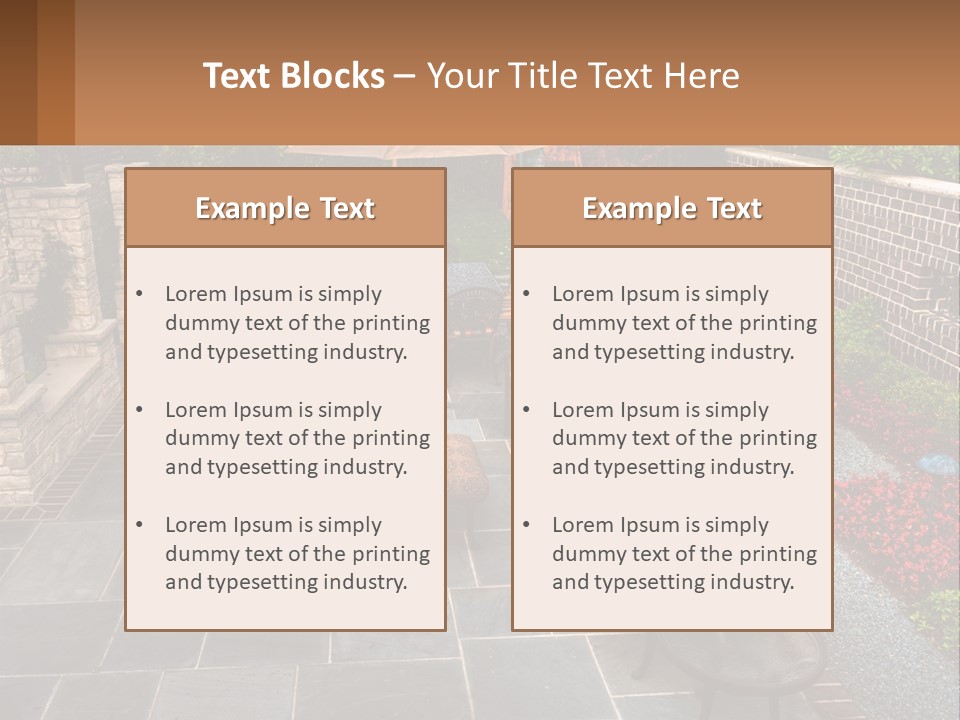 Wood Nature Sit PowerPoint Template