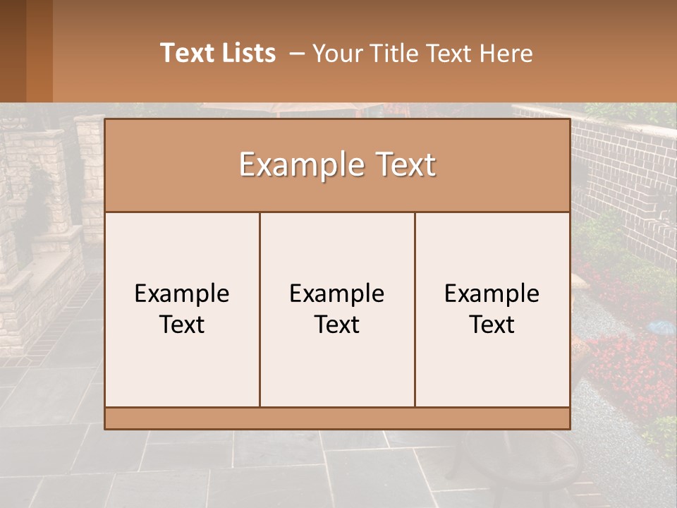 Wood Nature Sit PowerPoint Template