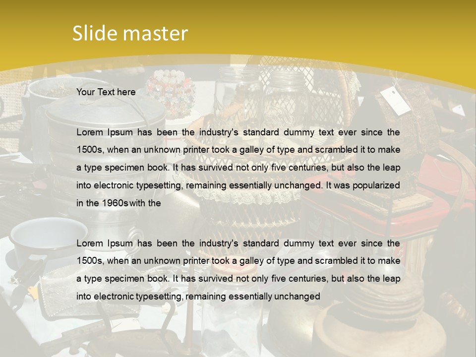 Sale Chairs Houses PowerPoint Template