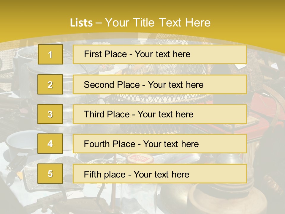 Sale Chairs Houses PowerPoint Template