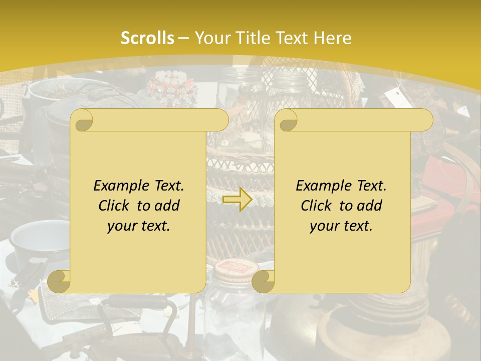 Sale Chairs Houses PowerPoint Template