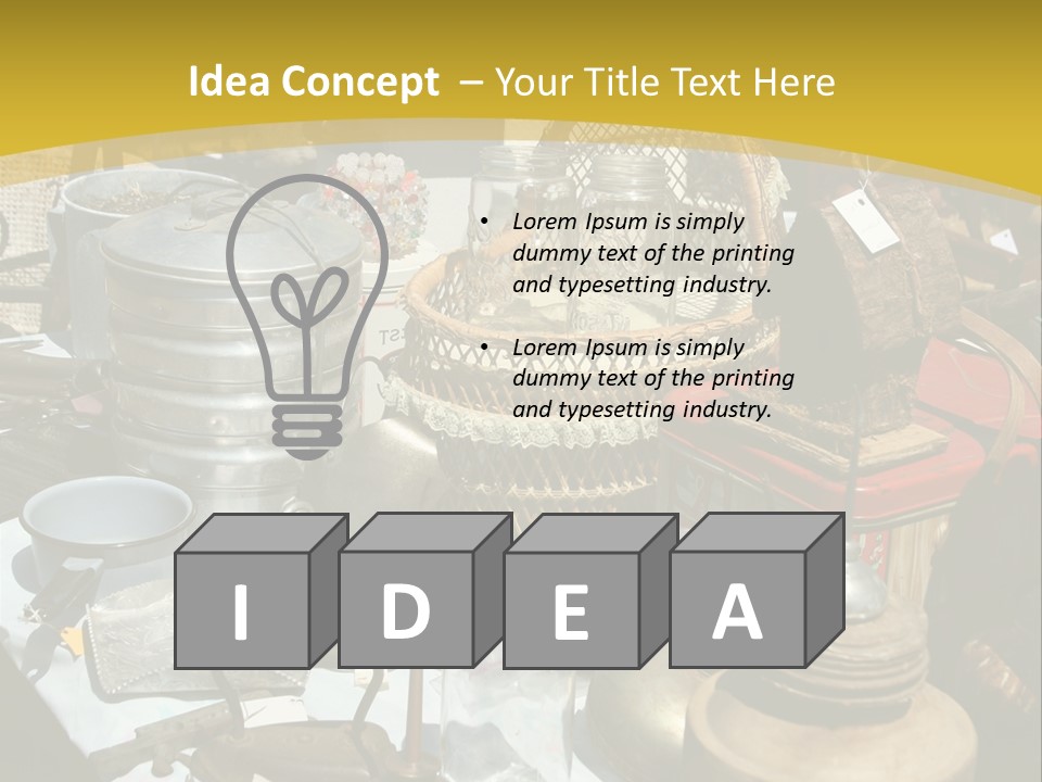 Sale Chairs Houses PowerPoint Template