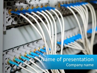 Tcp Wire Electronic PowerPoint Template