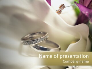 Satin Love Pure PowerPoint Template