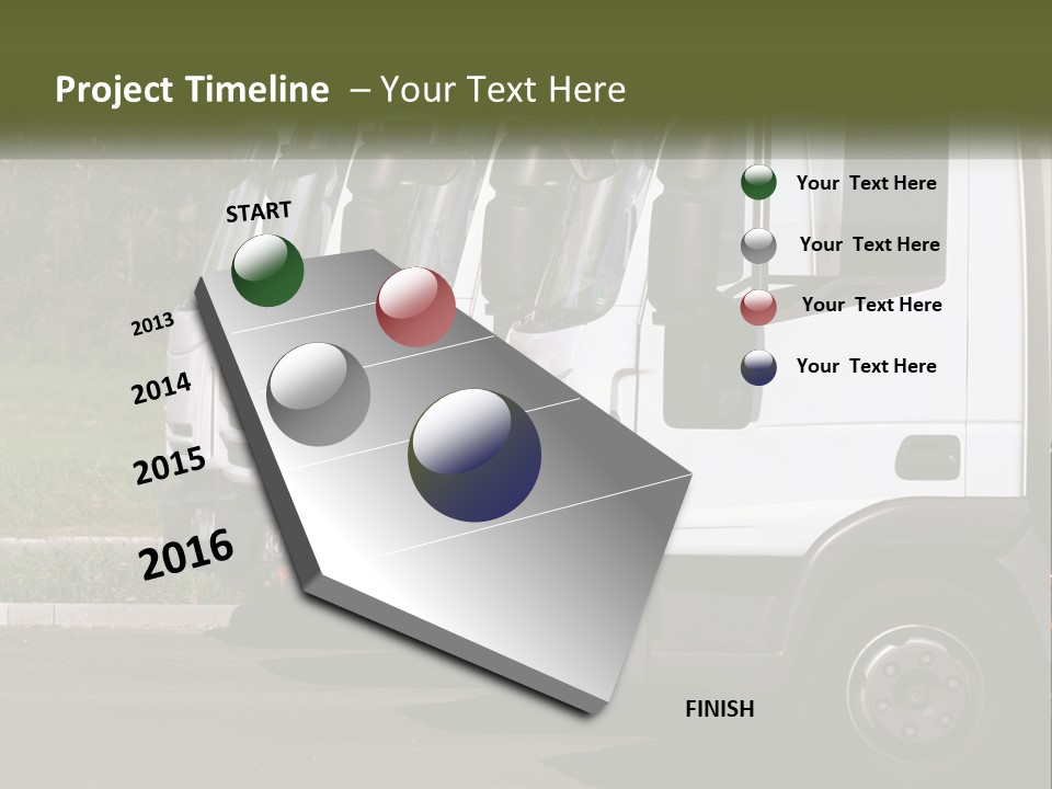 Convoy Large Traffic PowerPoint Template