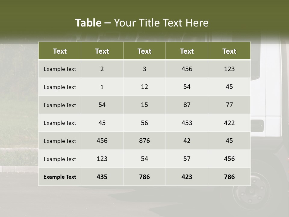 Convoy Large Traffic PowerPoint Template