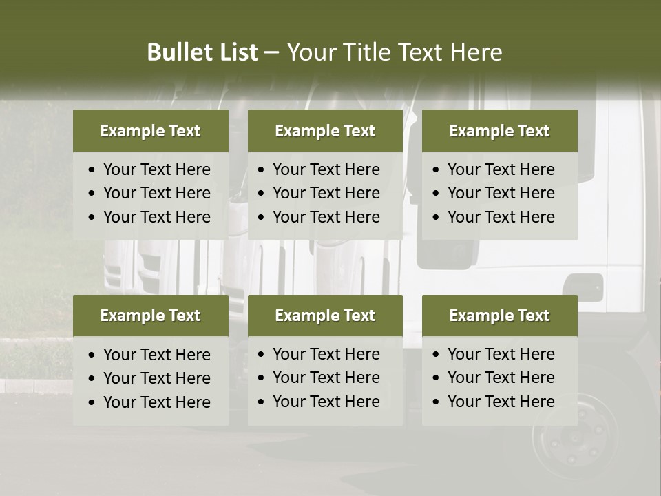 Convoy Large Traffic PowerPoint Template