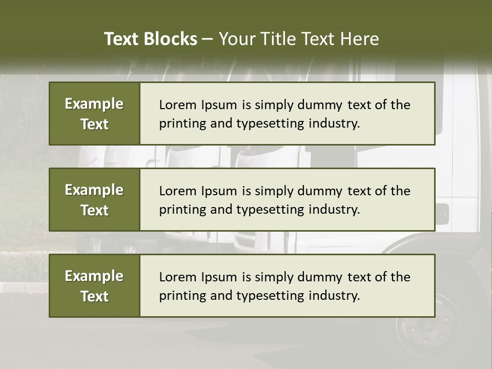 Convoy Large Traffic PowerPoint Template