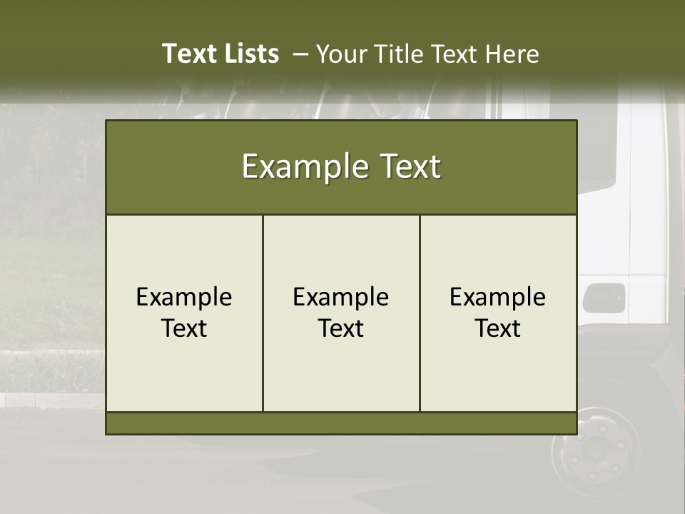 Convoy Large Traffic PowerPoint Template