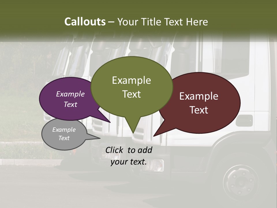 Convoy Large Traffic PowerPoint Template