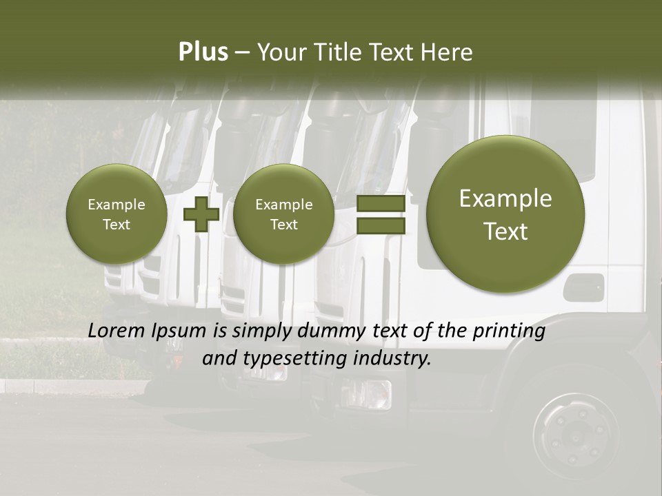 Convoy Large Traffic PowerPoint Template