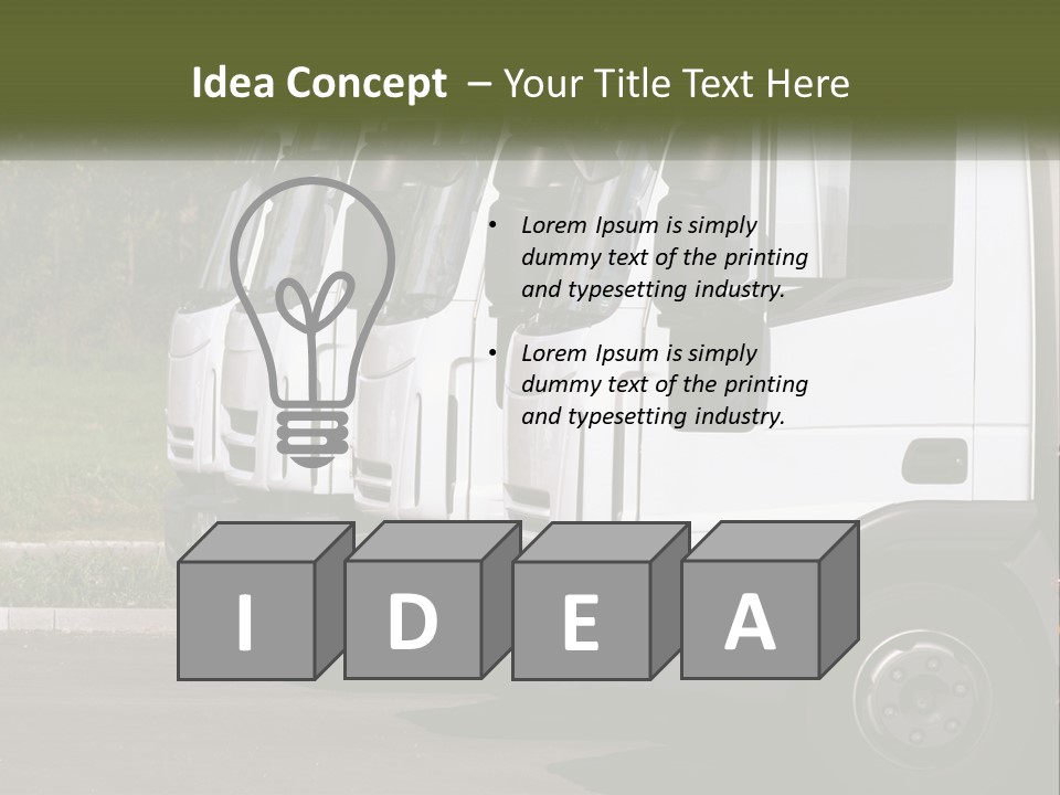 Convoy Large Traffic PowerPoint Template