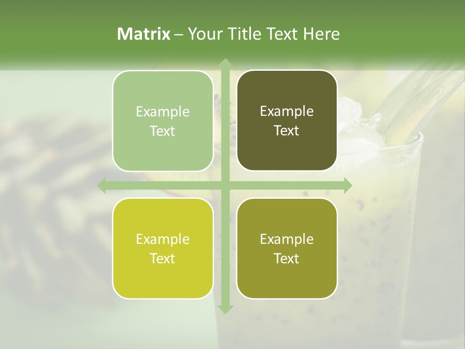 Mixed Kiwi Refreshment PowerPoint Template