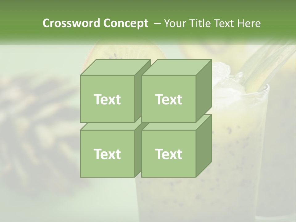 Mixed Kiwi Refreshment PowerPoint Template