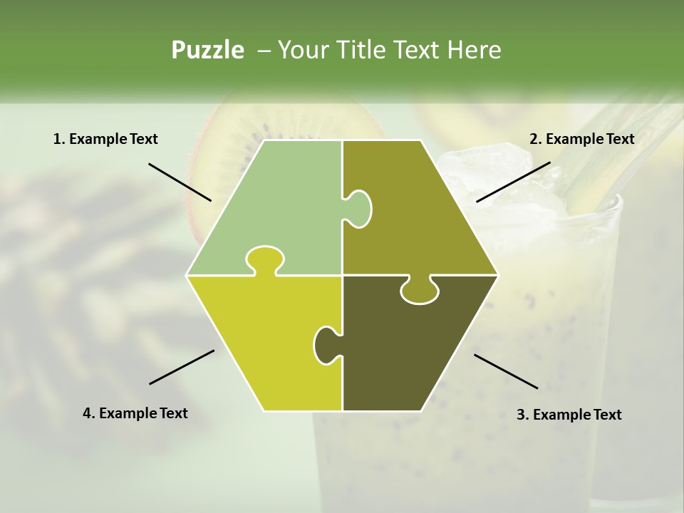 Mixed Kiwi Refreshment PowerPoint Template