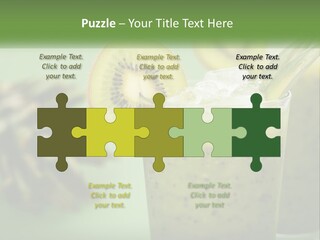 Mixed Kiwi Refreshment PowerPoint Template