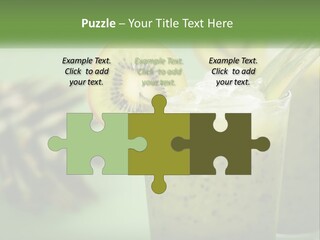 Mixed Kiwi Refreshment PowerPoint Template