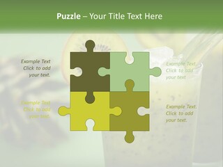 Mixed Kiwi Refreshment PowerPoint Template