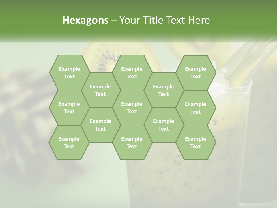 Mixed Kiwi Refreshment PowerPoint Template