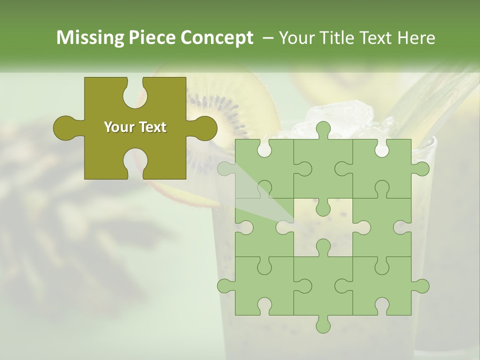 Mixed Kiwi Refreshment PowerPoint Template